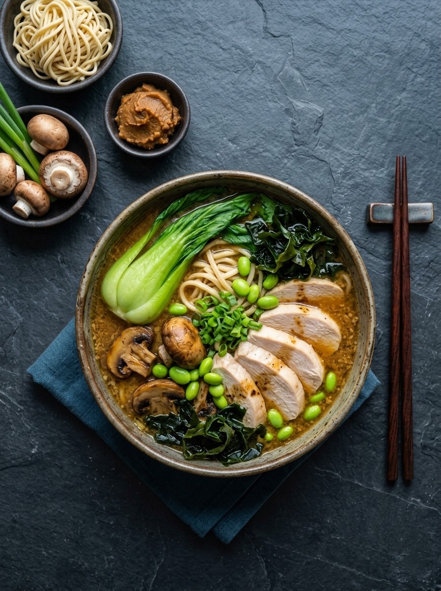 Miso Chicken Noodle Broth