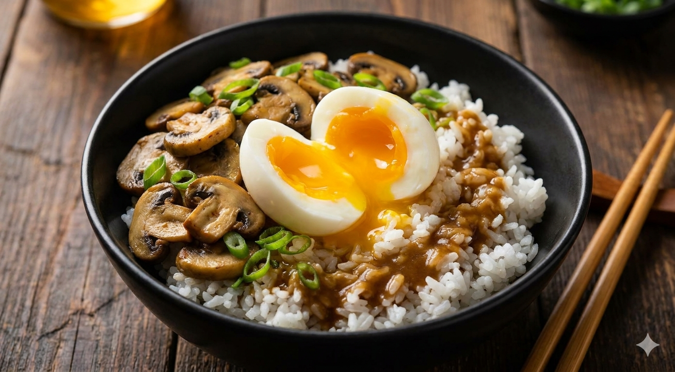 Mushroom Miso Rice Bowl